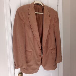 American Craftsmen Western Brown Blazer Mens Single-Breasted Notch Lapel 46R